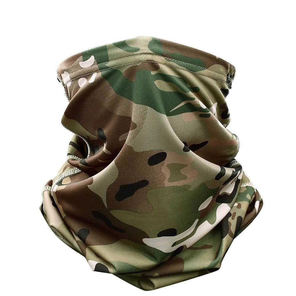 Tactical neck warmer in camouflage pattern for outdoor activities and cold weather protection - Military-Outdoors.com