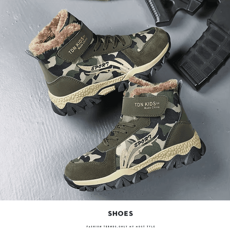 Warm Camouflage Sneakers for Kids - Military Outdoors - Military-Outdoors.com