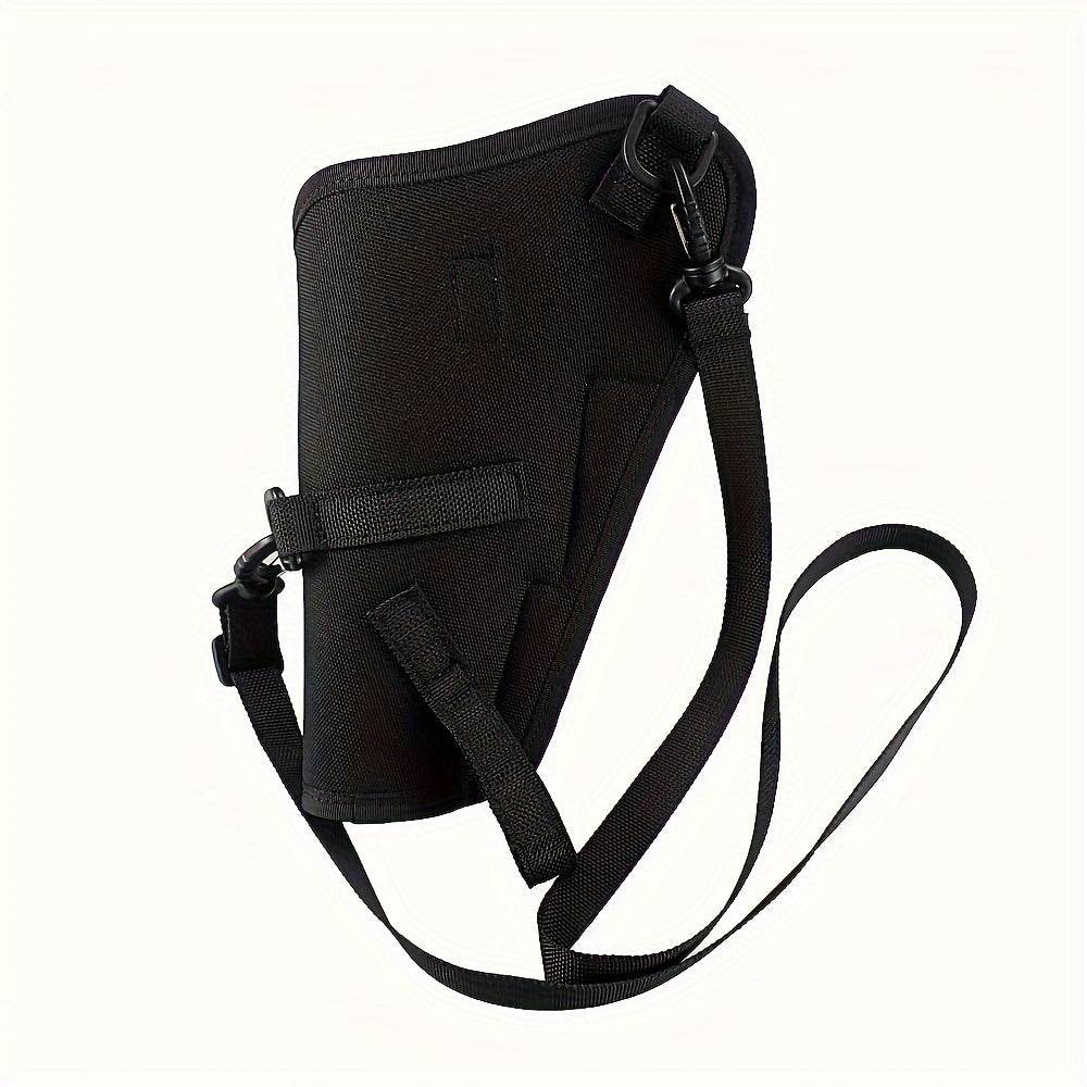 Black underarm holster with adjustable straps for secure carry
