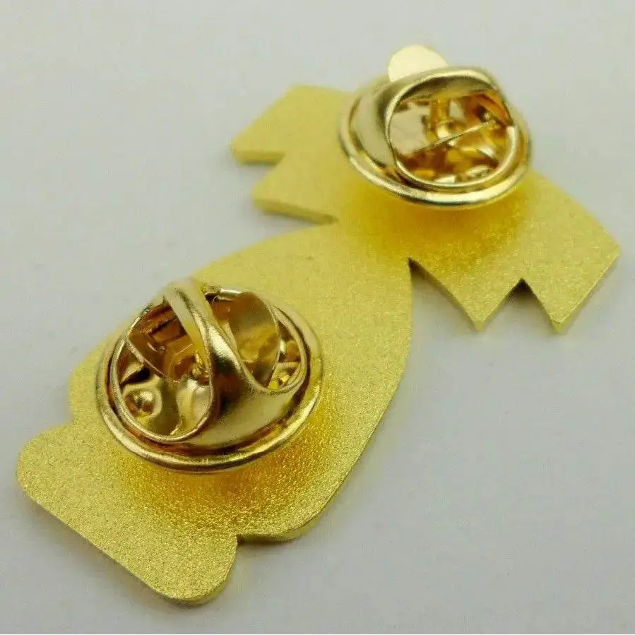 Gold US Army Airborne Pin with secure backing for military display