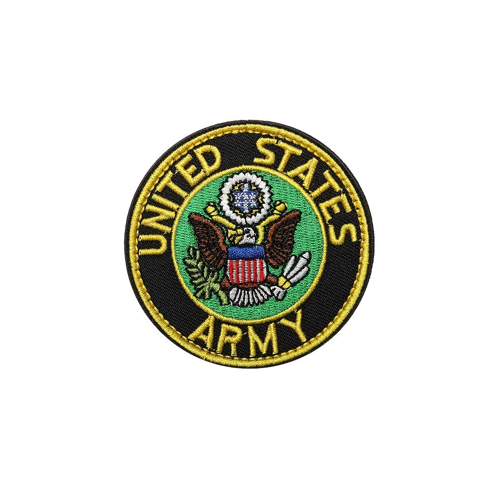 US Army embroidered patch featuring the official Army emblem and vibrant colors