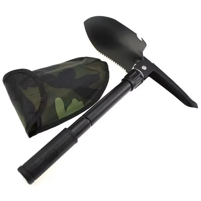Multi Functional Folding Army Shovel with Bag Military-Outdoors.com