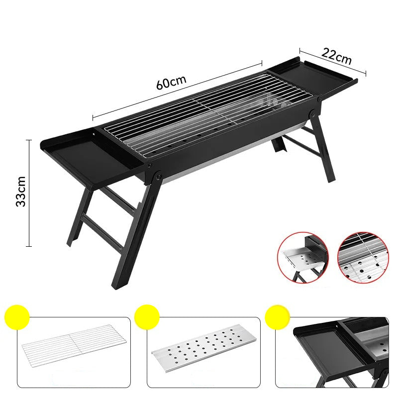 Easy to use Portable Charcoal Barbecue Grill Set Military-Outdoors.com