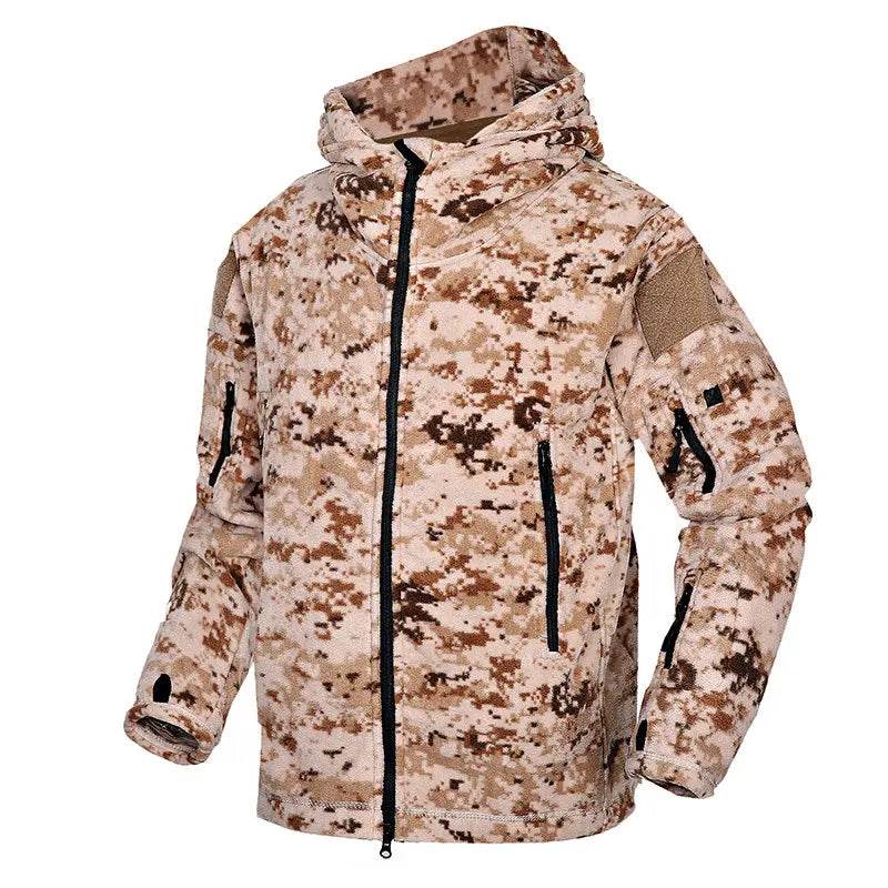 Military Fleece Warm Camouflage Mens Hoodie - Military-Outdoors.com