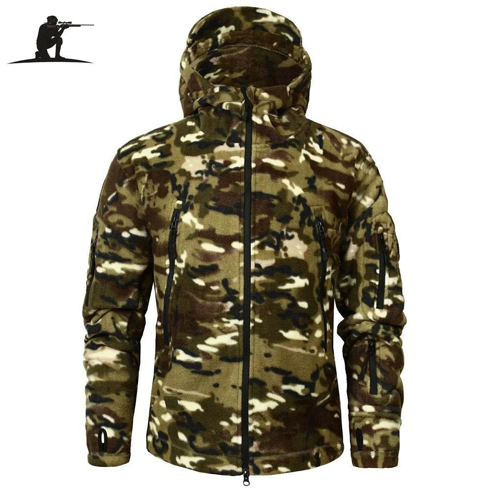 Military Fleece Warm Camouflage Mens Hoodie - Military-Outdoors.com