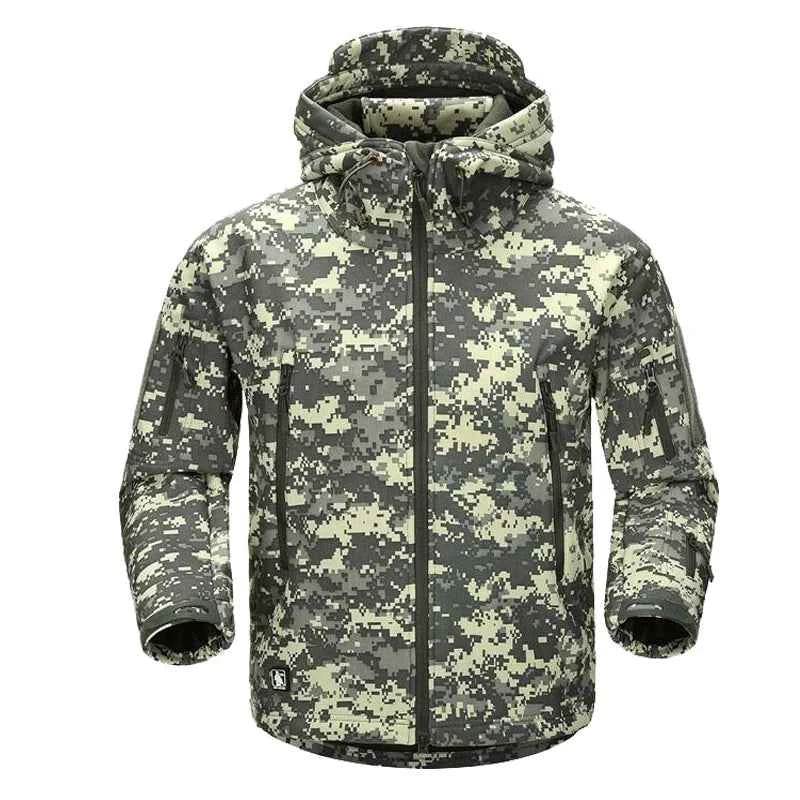 Winter Military Camouflage Fleece Jacket - Military-Outdoors.com