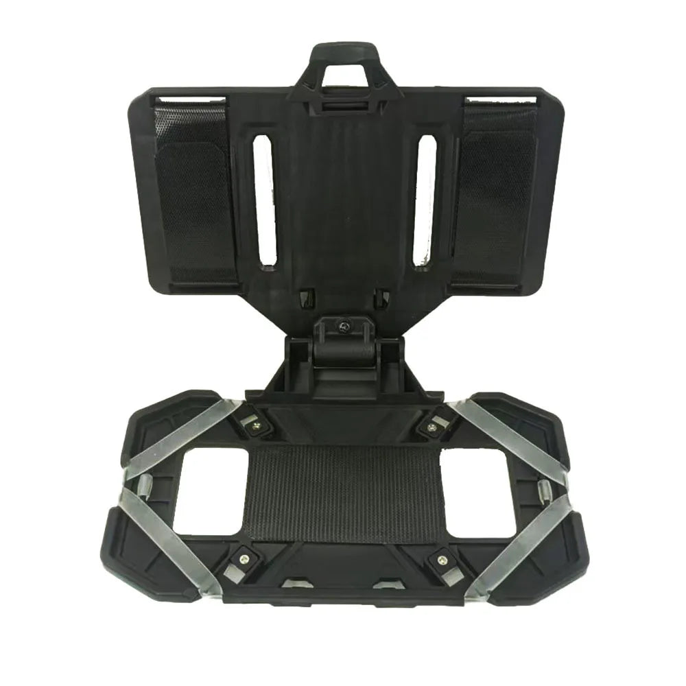 Military-Outdoors vest phone holder in black for hands-free use