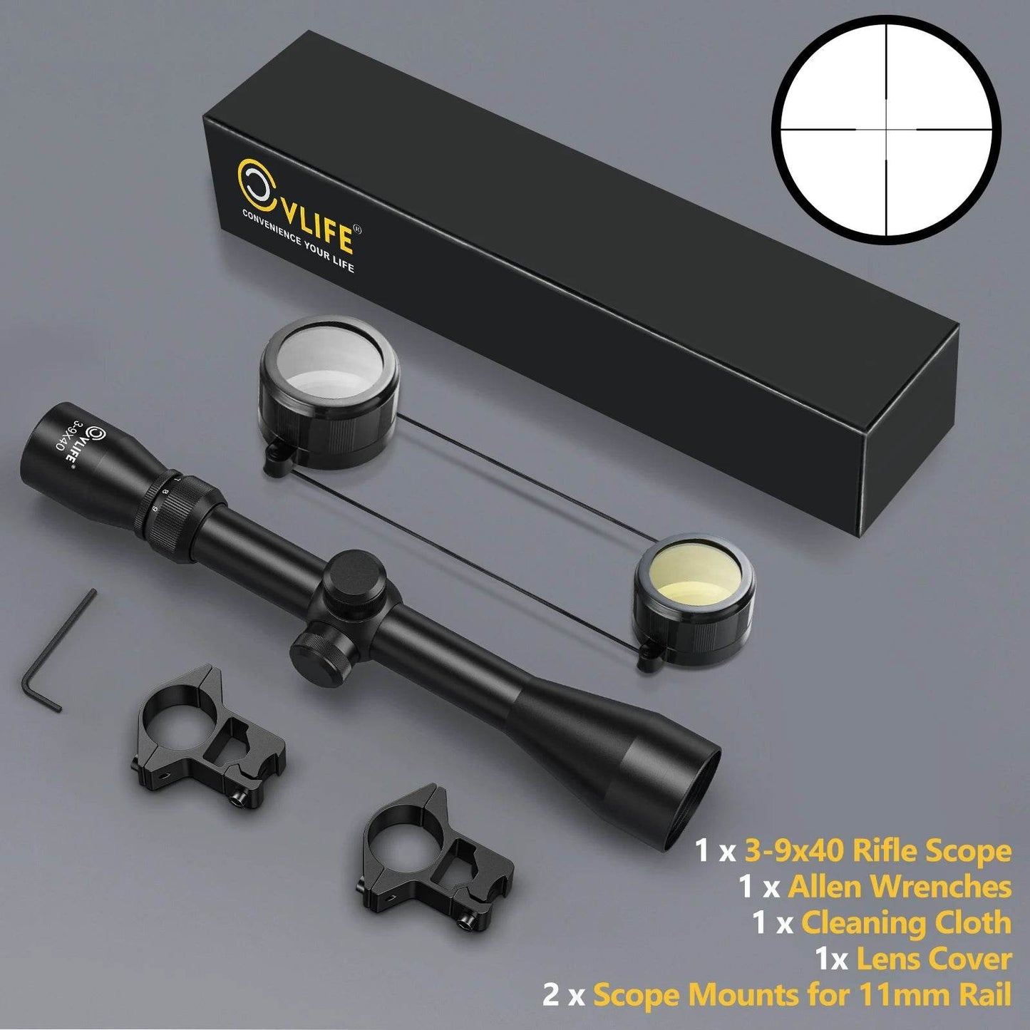 Tactical Rifle Scopes 3X-9X Magnification - Military-Outdoors.com