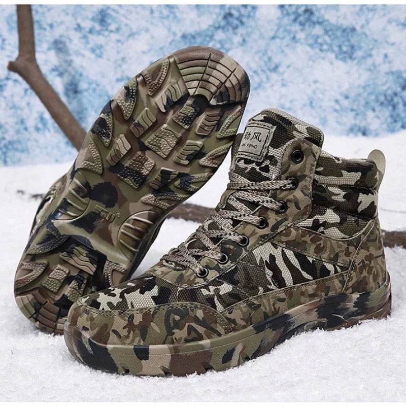 Winter Tactical Warm Cotton Ankle Boots - Military-Outdoors.com