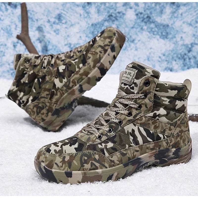 Winter Tactical Warm Cotton Ankle Boots - Military-Outdoors.com