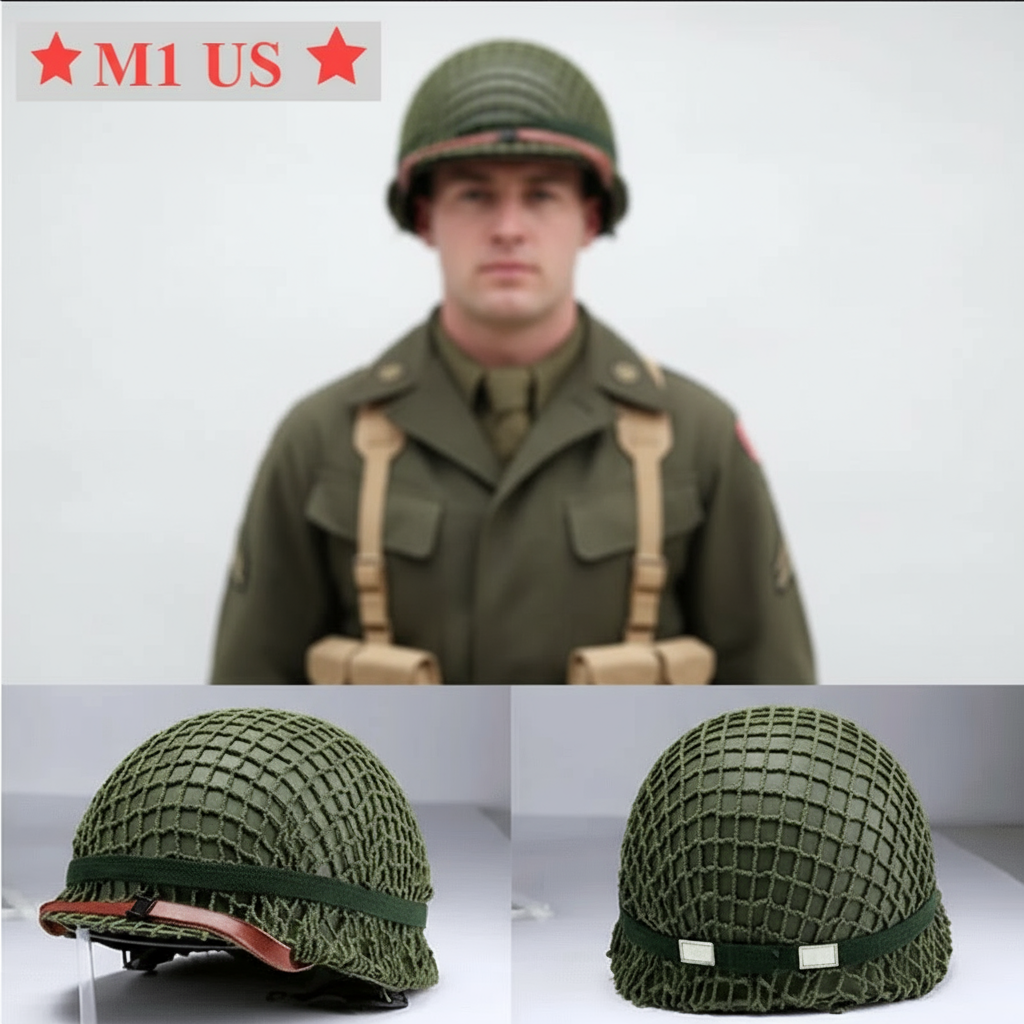 WWII M1 US Army Helmet Replica - Authentic Military Gear - Military-Outdoors.com