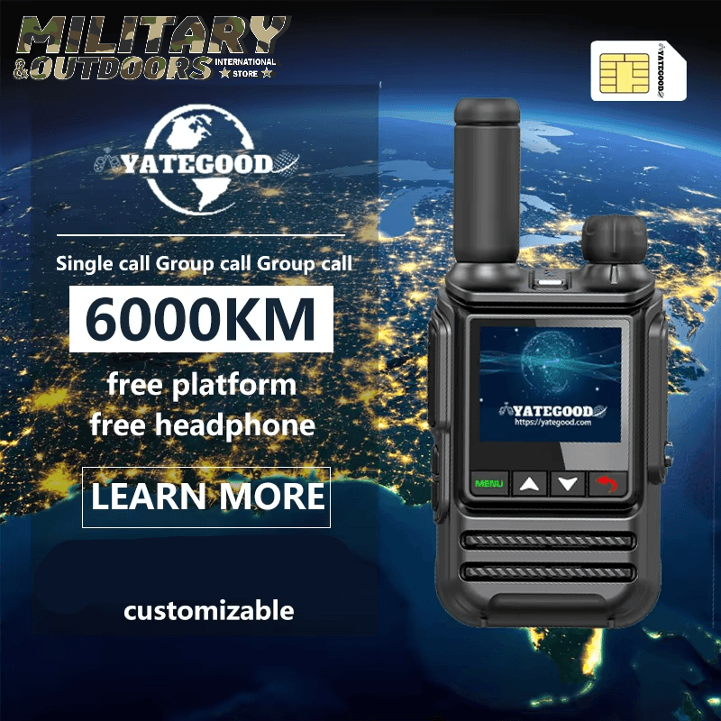Worldwide 4G 5G Walkie Talkie - Unlimited Distance - Military-Outdoors.com
