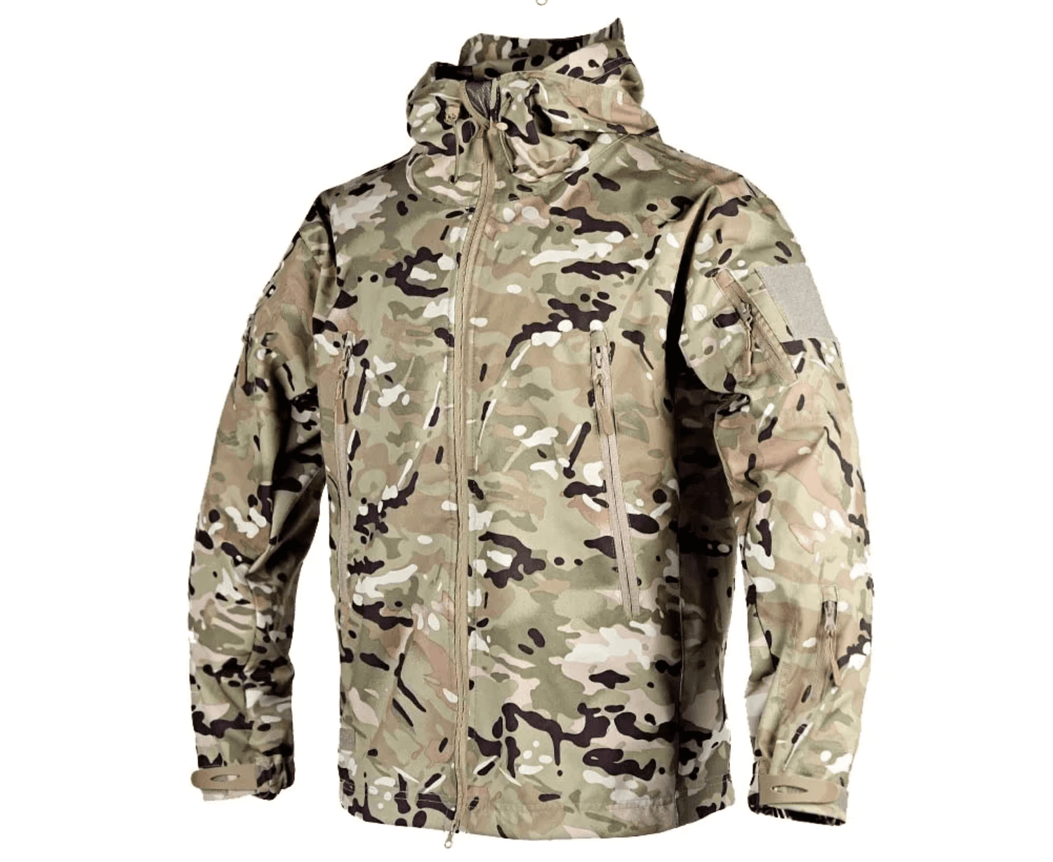 All-weather military coats featuring durable camo design for protection in various conditions