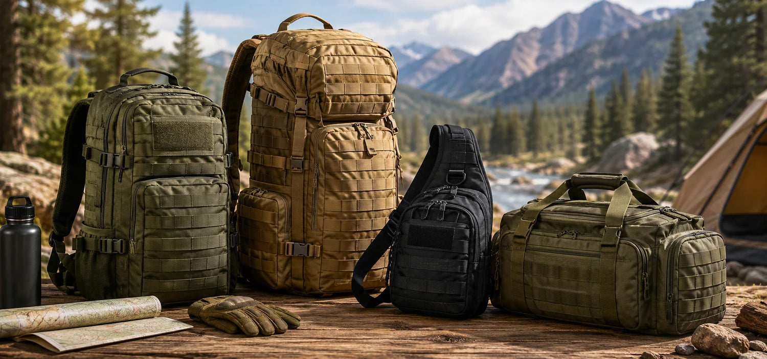 Waterproof tactical bags sale featuring durable, camouflaged design for outdoor and adventure use