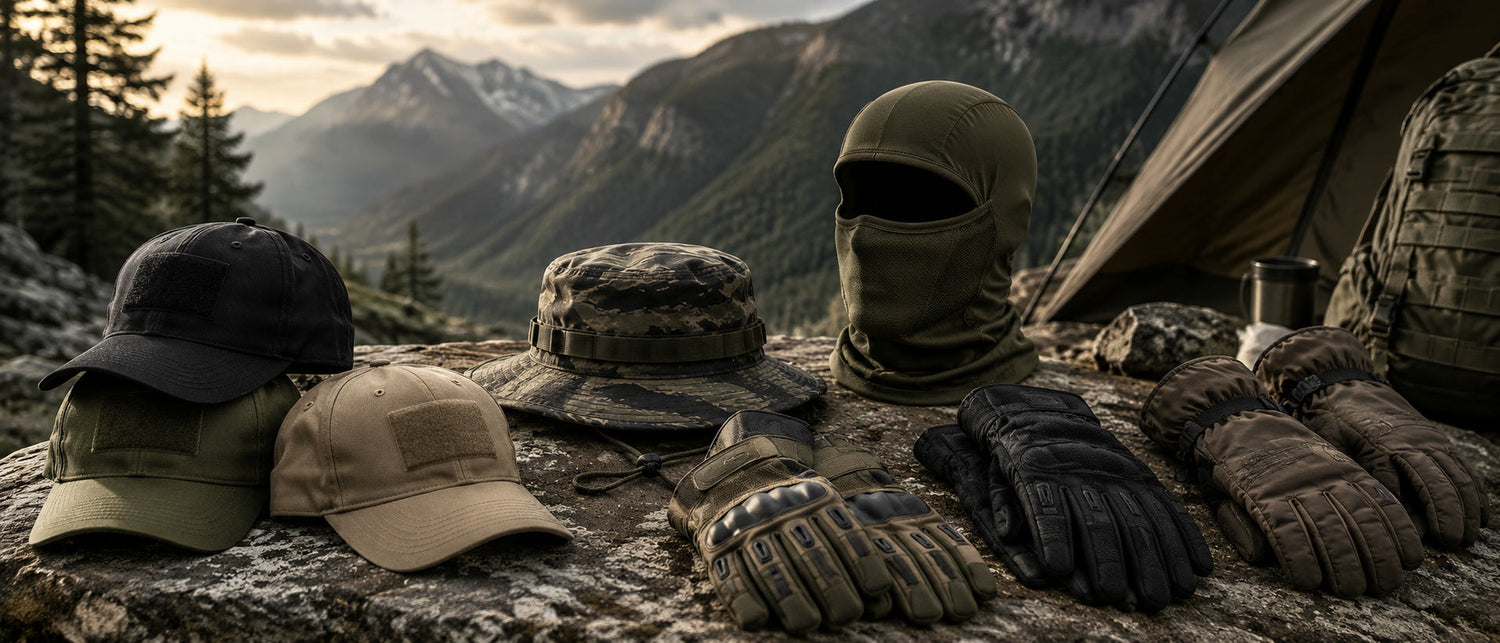 Camouflage tactical hats featuring a durable design for outdoor activities and adventures