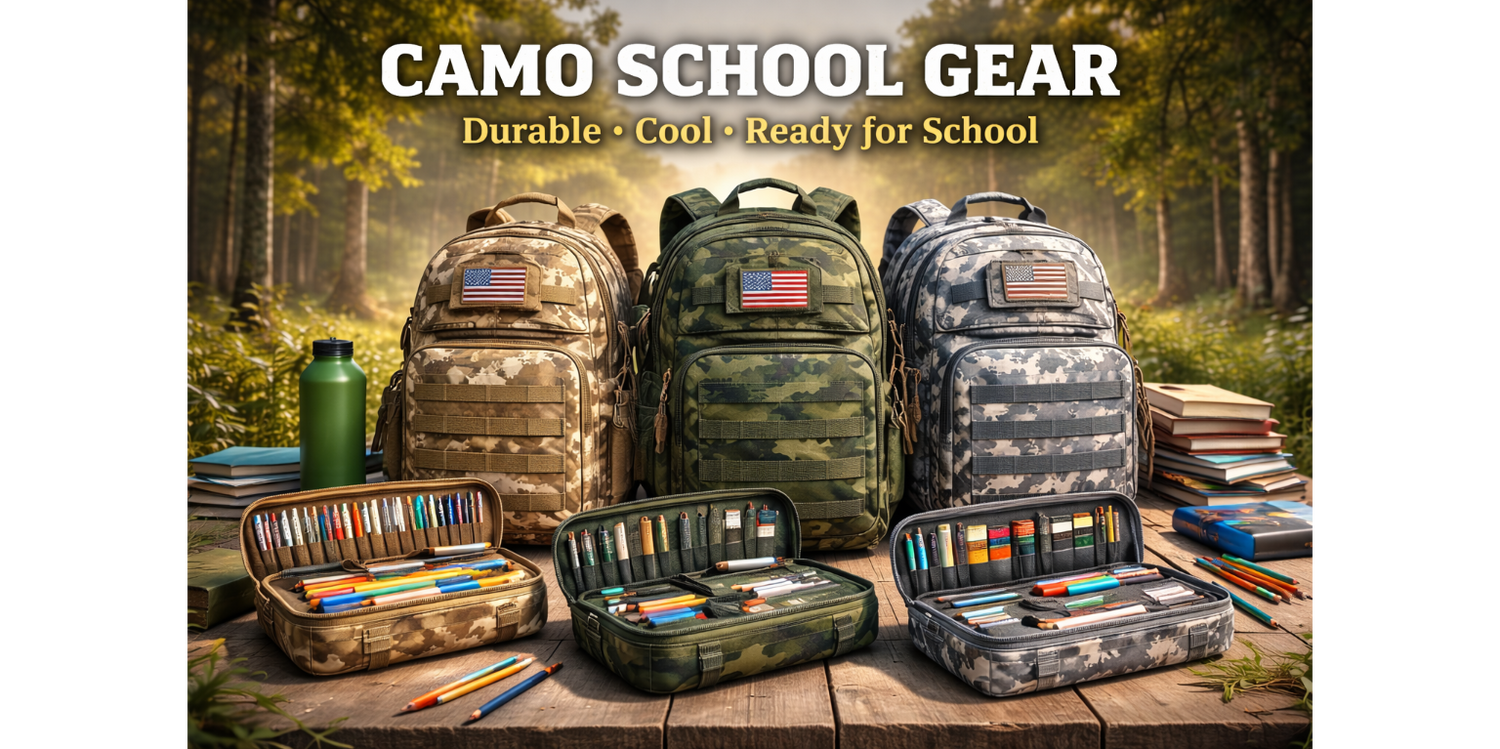 Durable military tactical bags with camo design and rolling features for convenience and style
