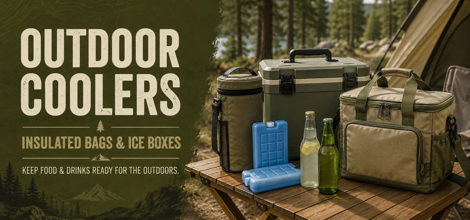 Durable outdoor coolers filled with drinks and snacks, showcasing their spacious design and functionality