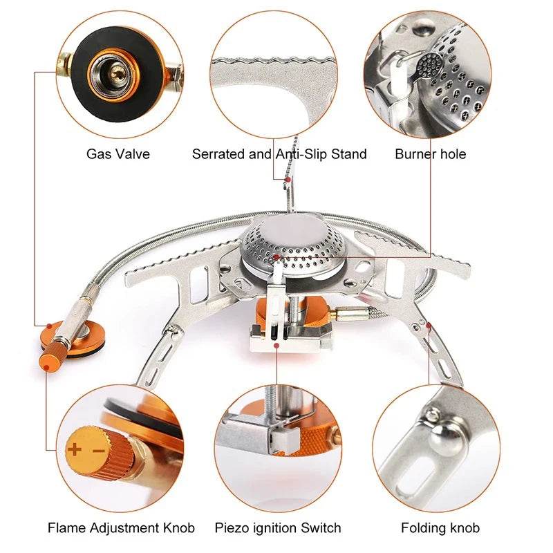 3500W Camping Gas Stove with Portable Case - Military-Outdoors.com