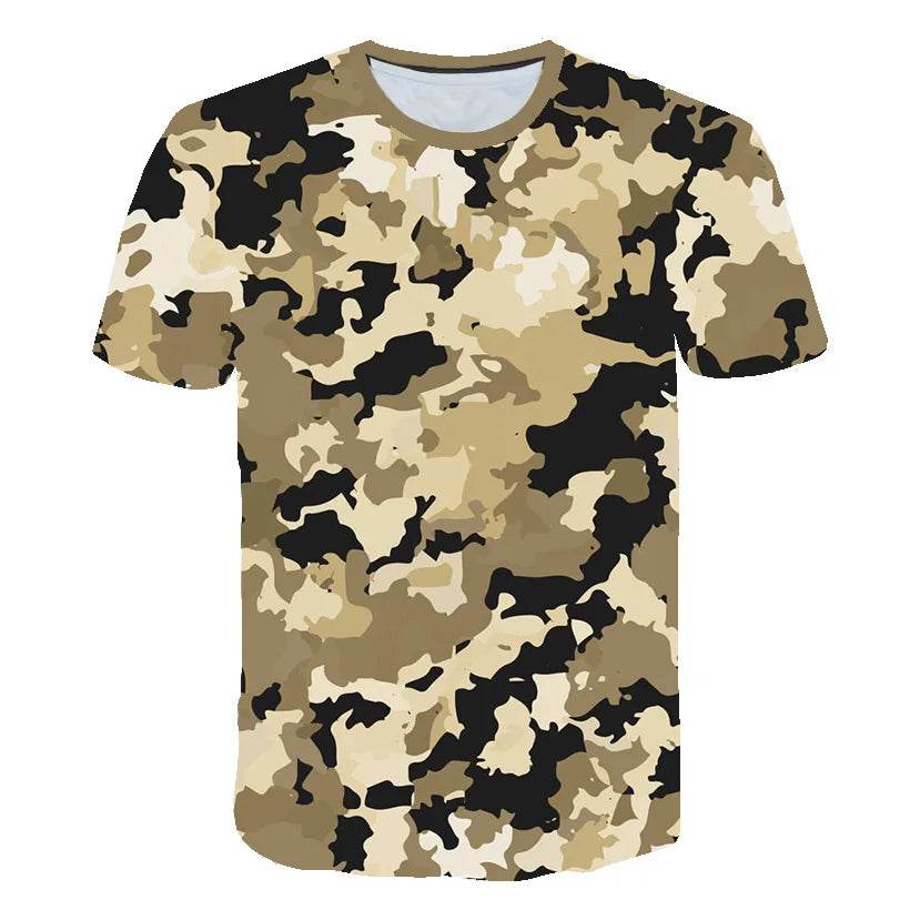 Kids Boys 3D Printed Camouflage T-Shirt - Military-Outdoors.com