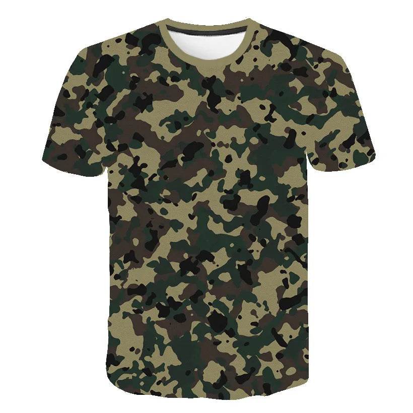 Kids Boys 3D Printed Camouflage T-Shirt - Military-Outdoors.com