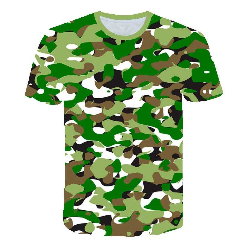 Kids Boys 3D Printed Camouflage T-Shirt - Military-Outdoors.com