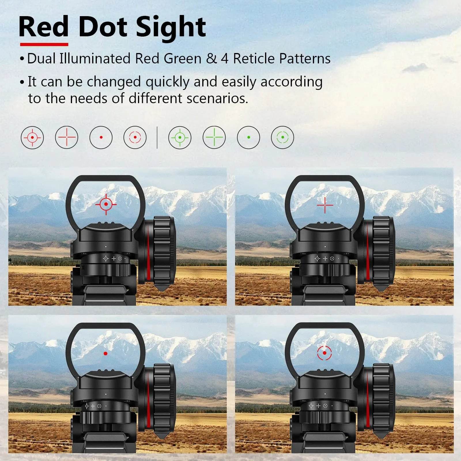 Combo Riflescope 4-12x50 with 20mm Mount - Military-Outdoors.com