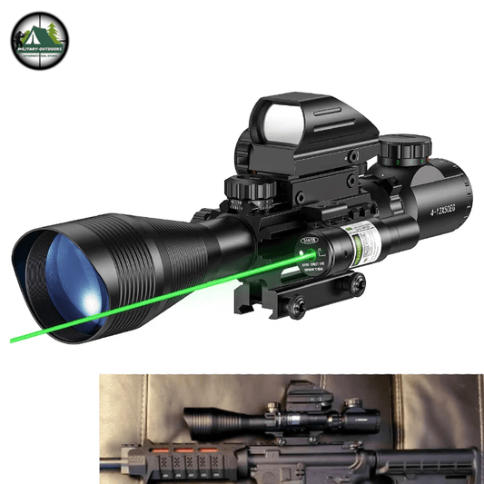 Combo Riflescope 4-12x50 with 20mm Mount - Military-Outdoors.com