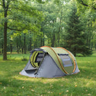 4 Person Instant Camping Tent with Skylight - Pop-Up Summer Tent