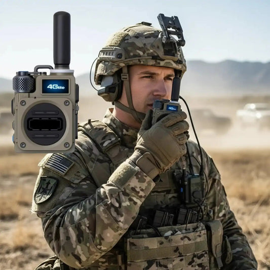 Military-Outdoors 4G LTE Two-Way Radio for secure communication in rugged environments