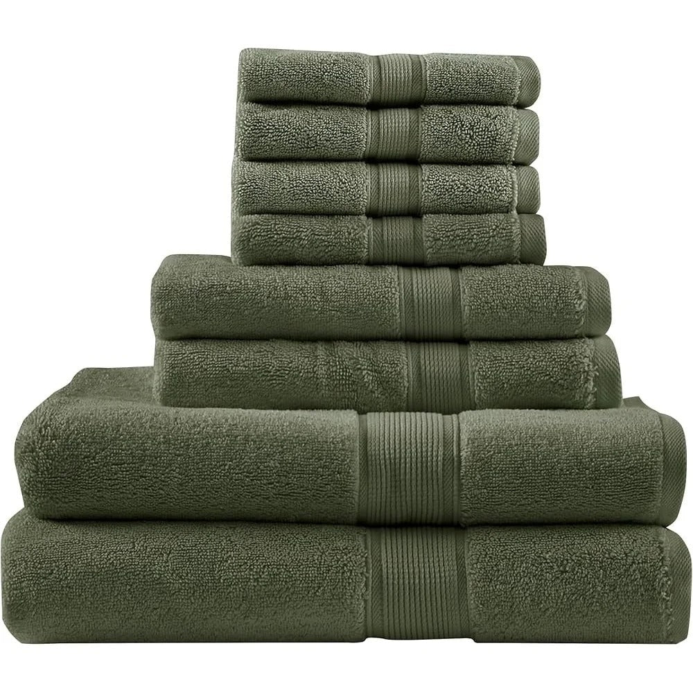 8-Piece Cotton Outdoor Towel Set Military-Outdoors.com