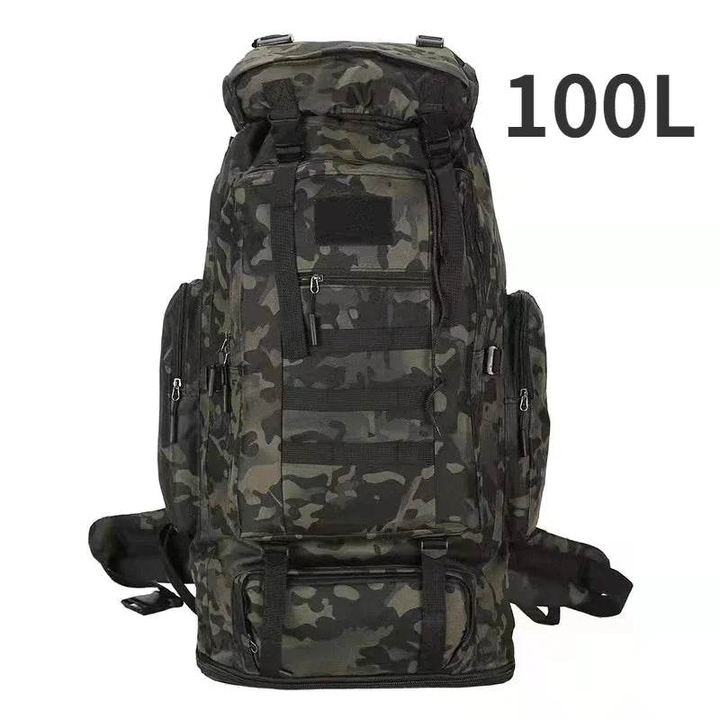 80L-100L Tactical Large Backpack For Outdoors Adventure - Military-Outdoors.com