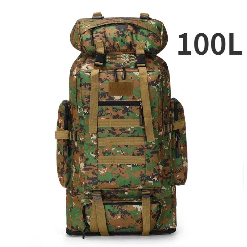 80L-100L Tactical Large Backpack For Outdoors Adventure - Military-Outdoors.com