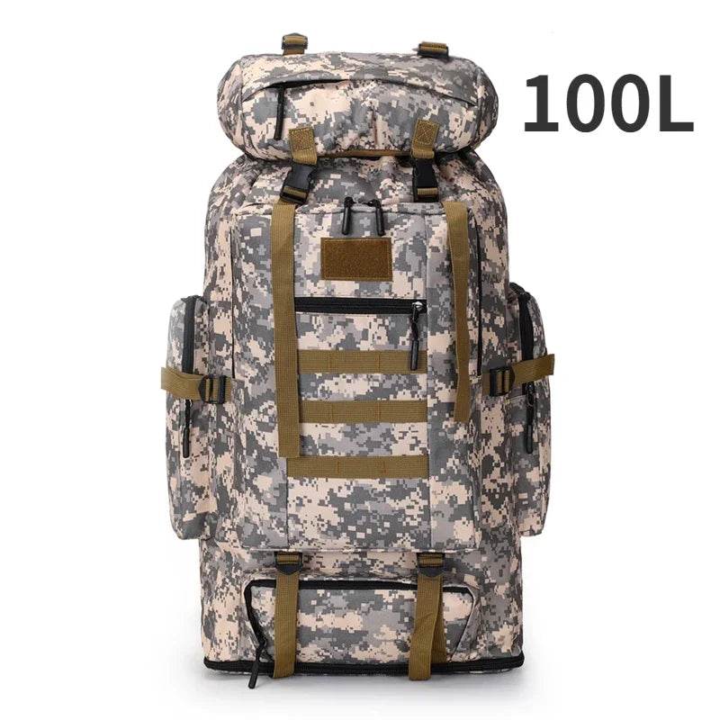 80L-100L Tactical Large Backpack For Outdoors Adventure - Military-Outdoors.com