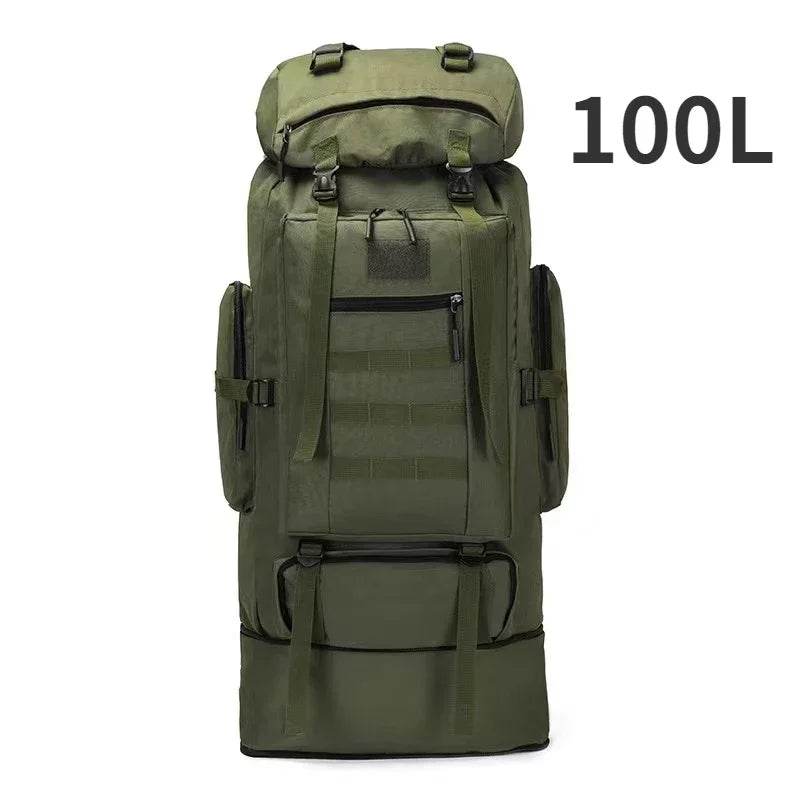 80L-100L Tactical Large Backpack For Outdoors Adventure - Military-Outdoors.com
