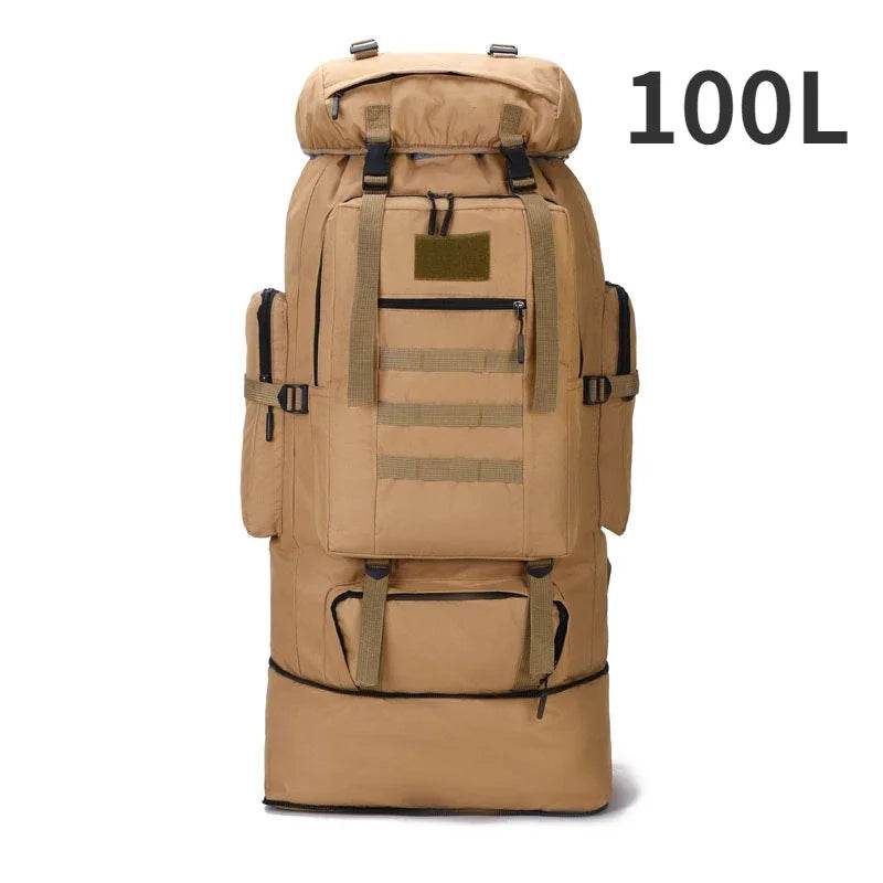 80L-100L Tactical Large Backpack For Outdoors Adventure - Military-Outdoors.com