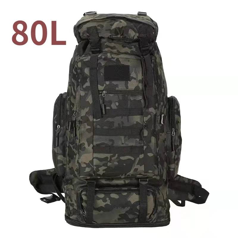 80L-100L Tactical Large Backpack For Outdoors Adventure - Military-Outdoors.com