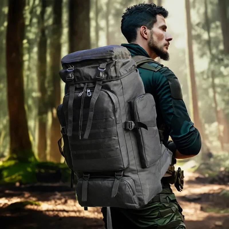 80L-100L Tactical Large Backpack For Outdoors Adventure - Military-Outdoors.com
