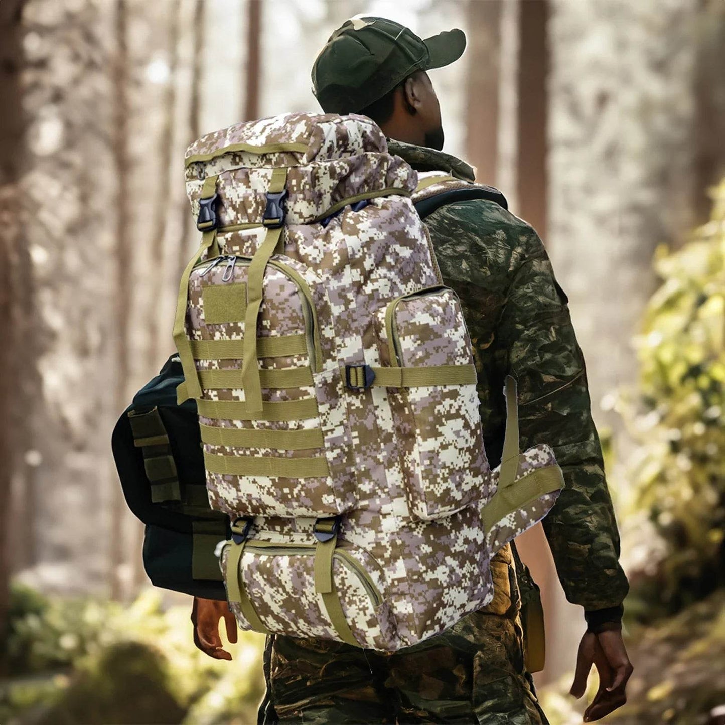 80L-100L Tactical Large Backpack For Outdoors Adventure - Military-Outdoors.com