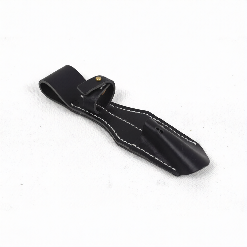 Black leather 98K bayonet frog replica for secure storage