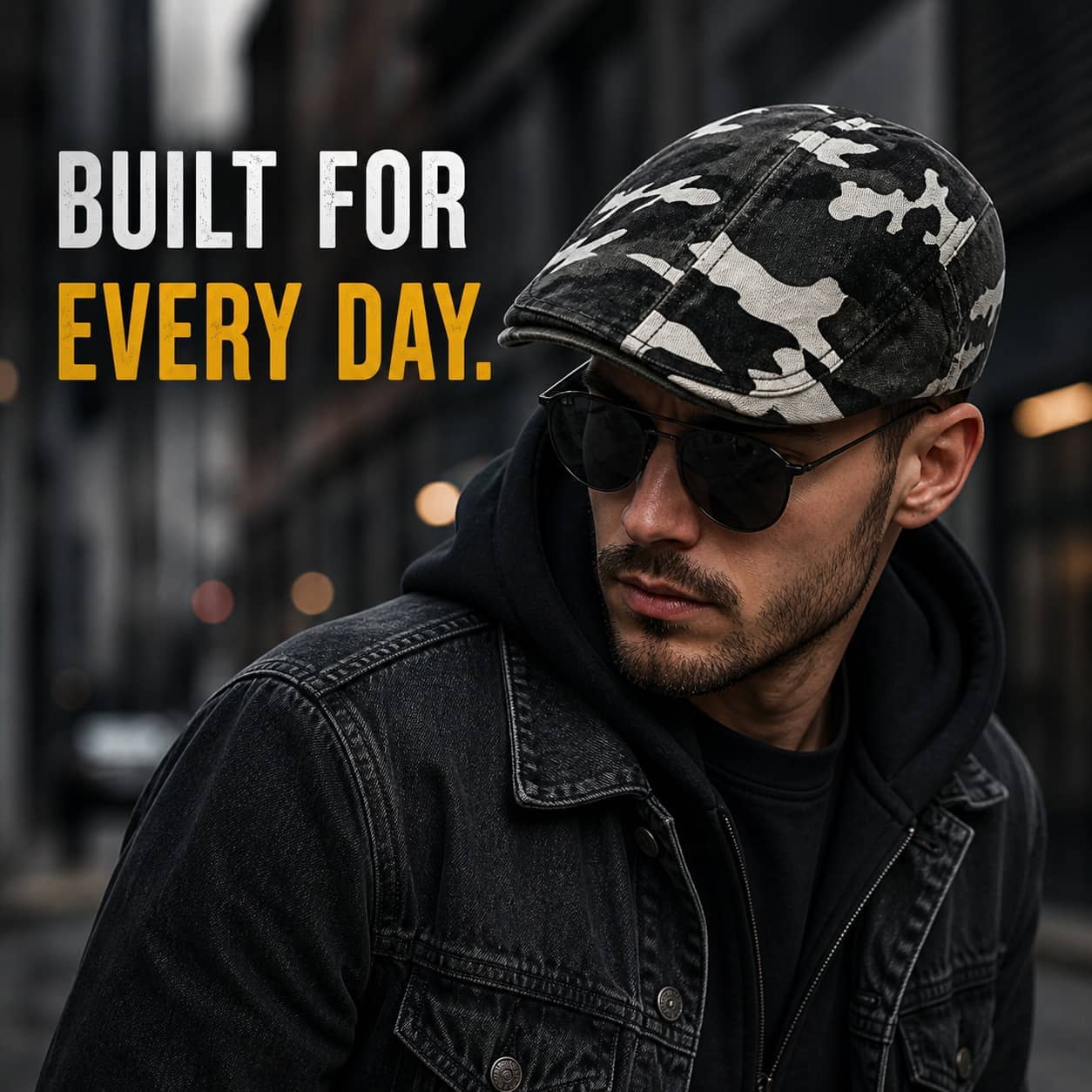 Military-Outdoors Camouflage Cotton Flat Cap for Adventures