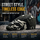 Military-Outdoors Camouflage Cotton Flat Cap for Adventures