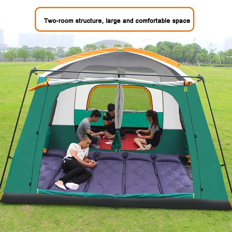 Family Camping Tent 2 Rooms 1-8 Persons - Military-Outdoors.com
