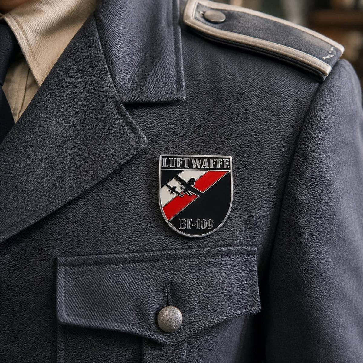WWII German Luftwaffe Badge Replica - Metal Collector Pin