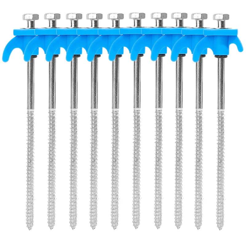Military-Outdoors Screw Anchor Tent Stakes - 2-10 Pcs Pack - Military-Outdoors.com