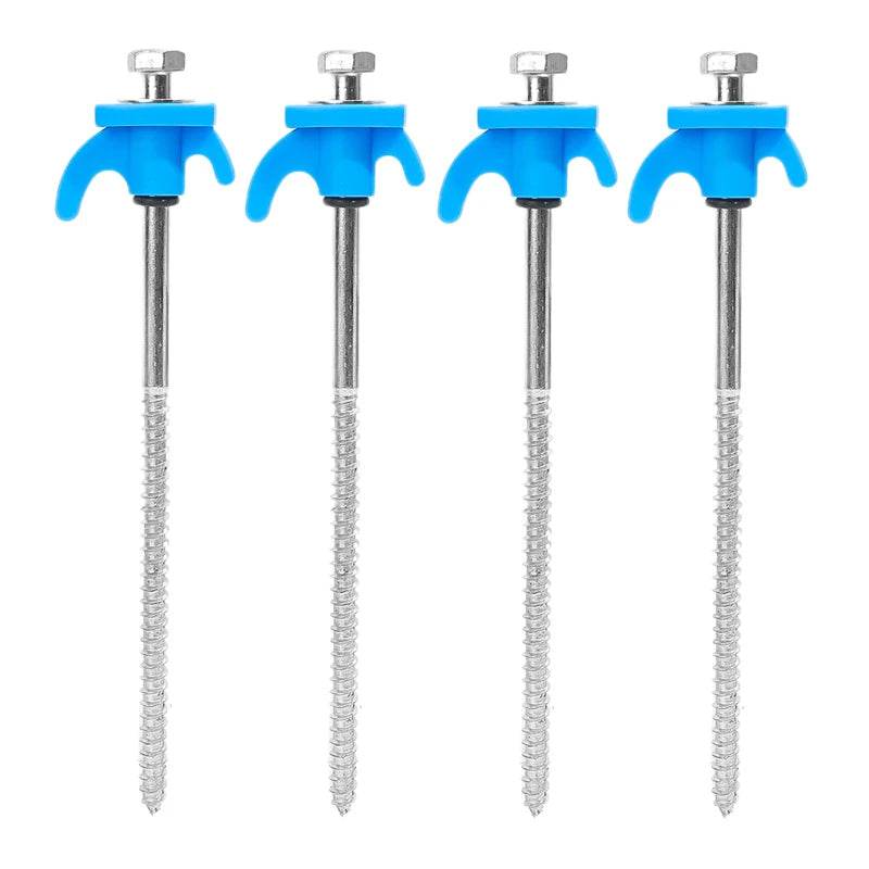Military-Outdoors Screw Anchor Tent Stakes - 2-10 Pcs Pack - Military-Outdoors.com