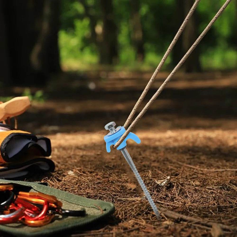 Military-Outdoors Screw Anchor Tent Stakes - 2-10 Pcs Pack - Military-Outdoors.com