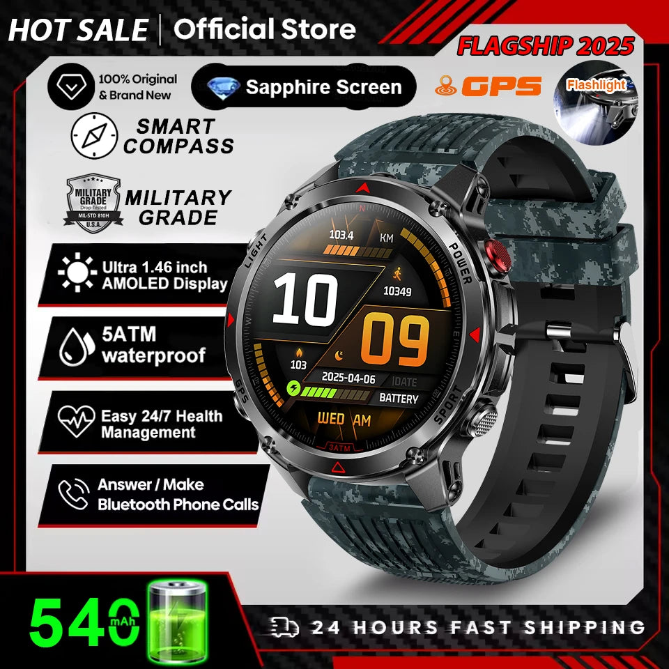 Outdoor GPS Smart Watch with Compass