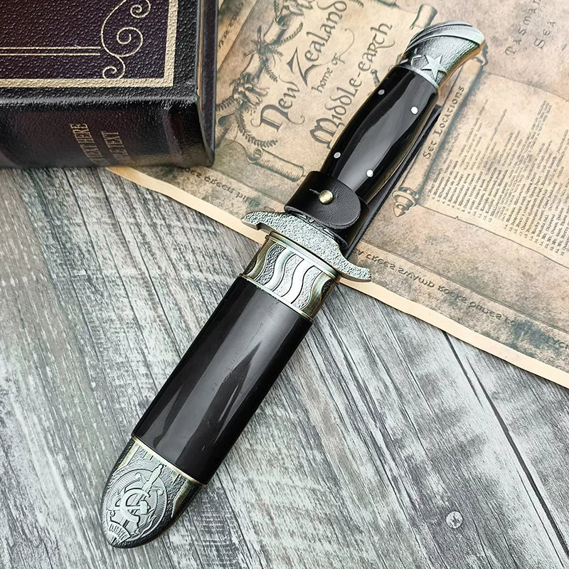 Handmade USSR Finka NKVD Fixed Blade Knife Replica for Collectors