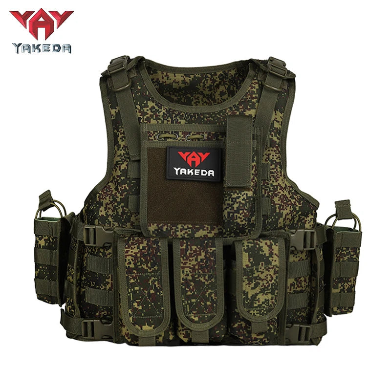 YAKEDA quick detachable outdoor adventure equipment vest, quick detachable lightweight multi-functional outdoor vest Yakeda