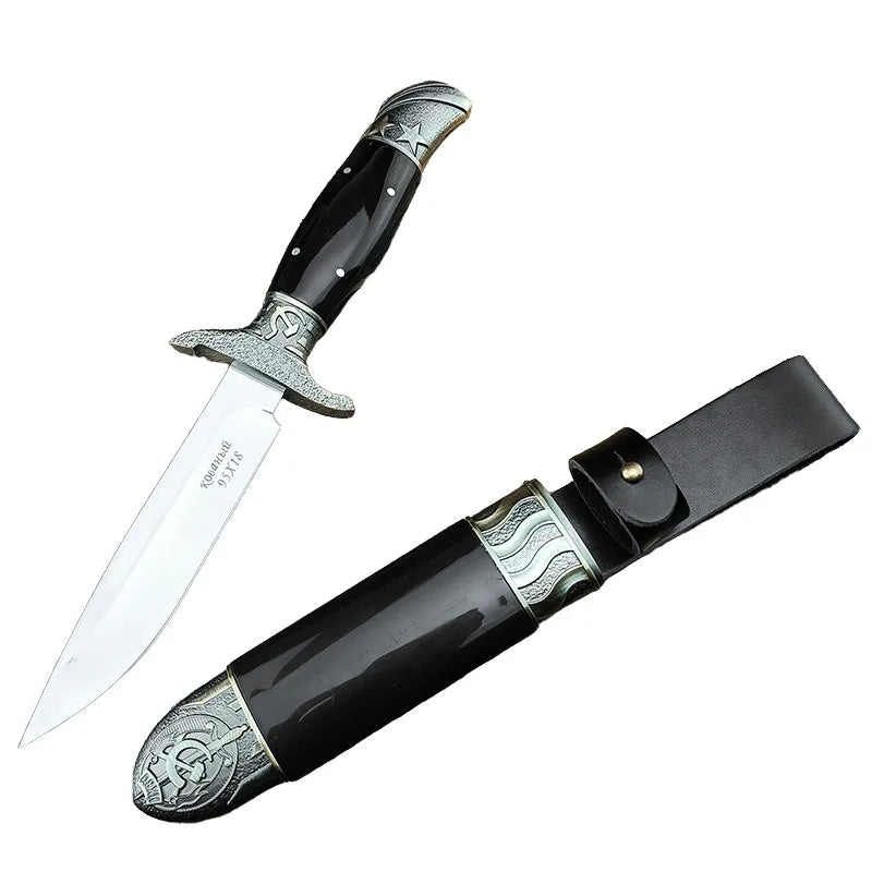 Handmade USSR Finka NKVD Fixed Blade Knife Replica for Collectors